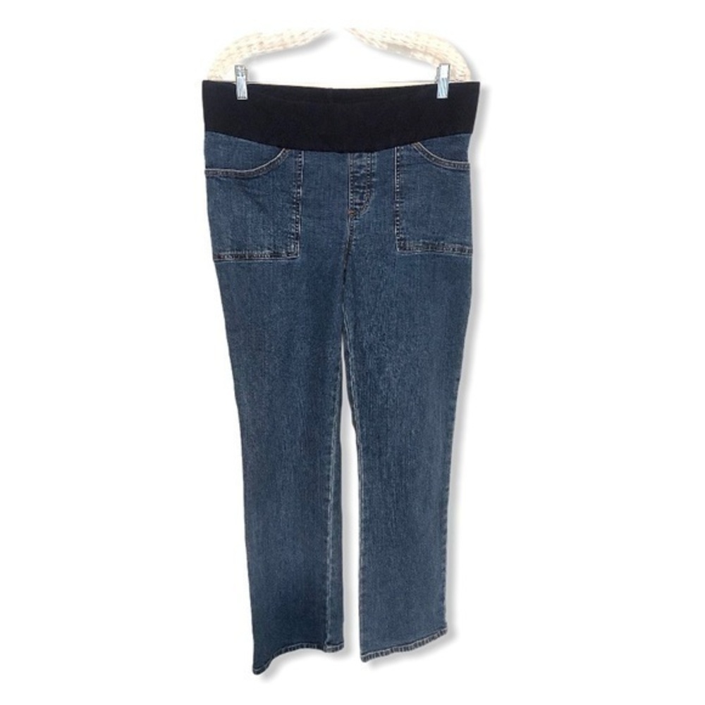 Duo Maternity blue denim jeans size medium